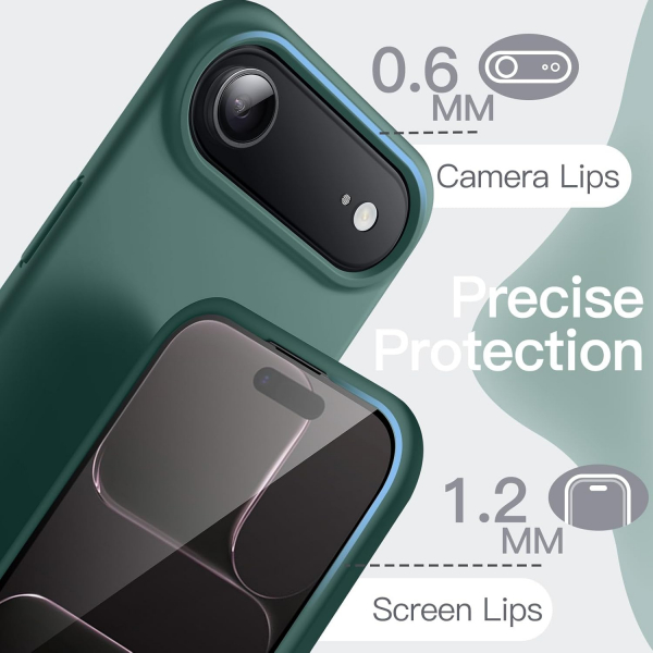 JETech Apple iPhone Air Silikon Klf -Midnight Green
