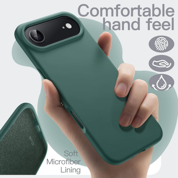 JETech Apple iPhone Air Silikon Klf -Midnight Green