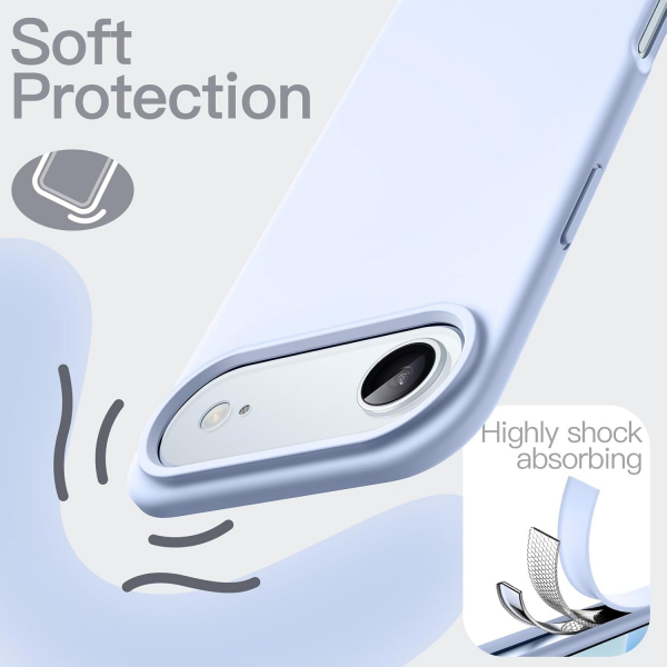 JETech Apple iPhone Air Silikon Klf -Blue