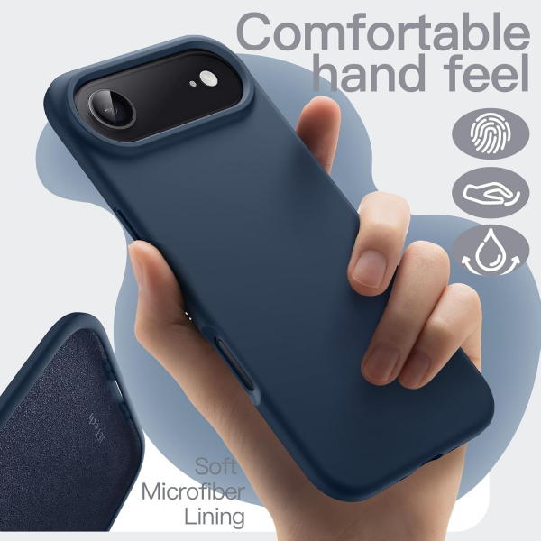 JETech Apple iPhone Air Silikon Klf -Navy Blue