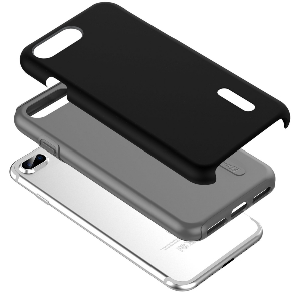 JETech Apple iPhone 7 Plus Two-Layer Slim Klf-Black
