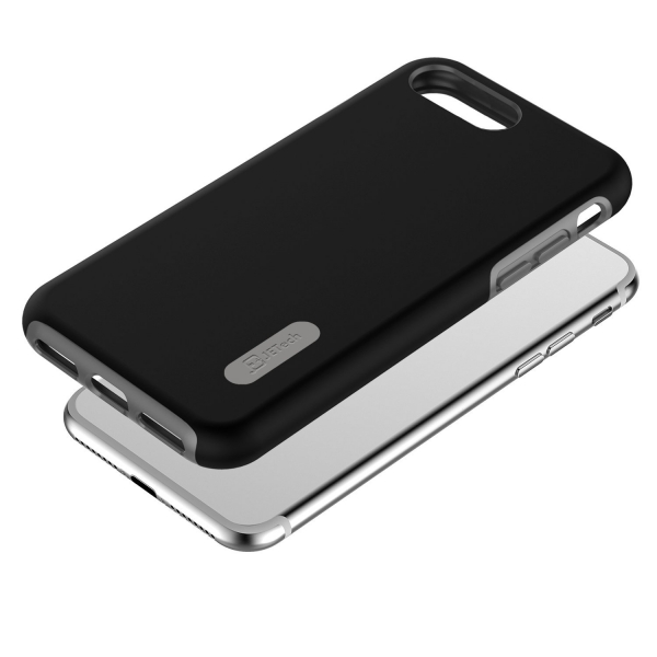 JETech Apple iPhone 7 Plus Two-Layer Slim Klf-Black