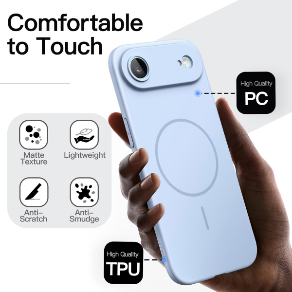 JETech Apple iPhone Air Silikon K�l�f-Sky Blue