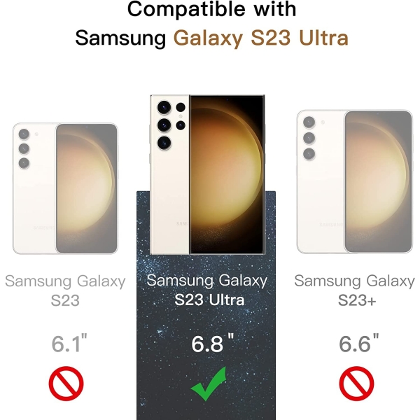 JETech Galaxy S23 Ultra Privacy Kamera Lens Koruyucu (2 Paket)