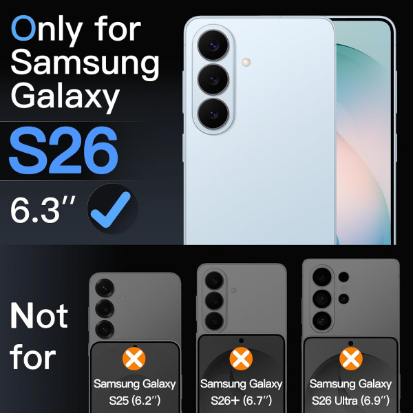 JETech Galaxy S26 Cam Ekran Koruyucu (3 Adet)
