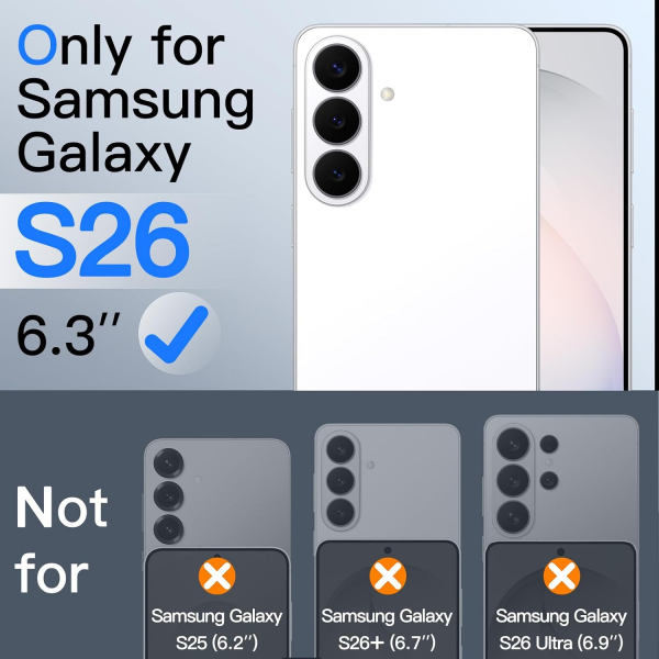 JETech Galaxy S26 Gizli Ekran Koruyucu (2 Adet)