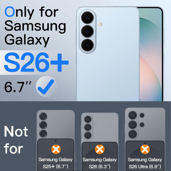JETech Galaxy S26 Plus Cam Ekran Koruyucu (3 Adet)
