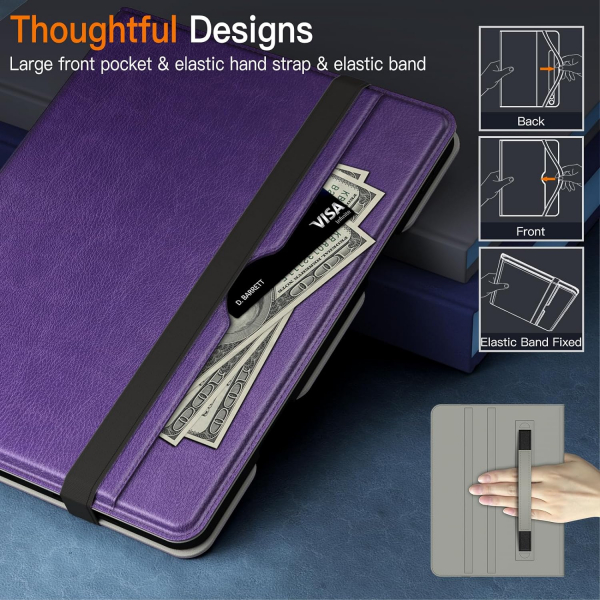 JETech Standl Folio iPad Air 6.Nesil Klf(11 in)-Deep Purple