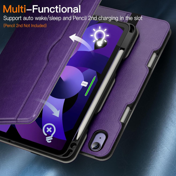 JETech Standl Folio iPad Air 6.Nesil Klf(11 in)-Deep Purple