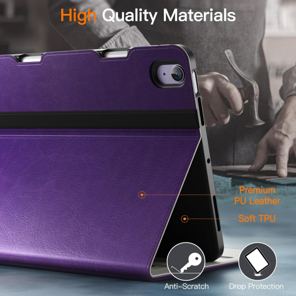 JETech Standl Folio iPad Air 6.Nesil Klf(11 in)-Deep Purple