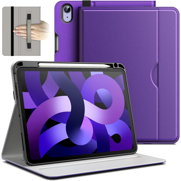 JETech Standl Folio iPad Air 6.Nesil Klf(11 in)-Deep Purple