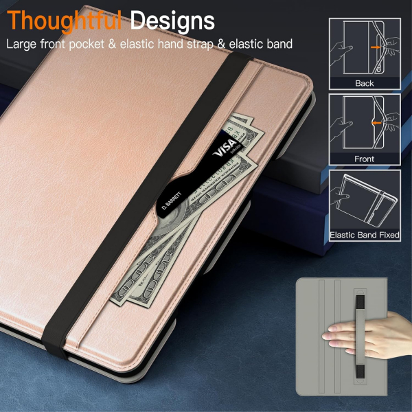JETech Standl Folio iPad Air 6.Nesil Klf(11 in)-Rose Gold