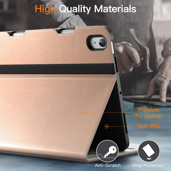 JETech Standl Folio iPad Air 6.Nesil Klf(11 in)-Rose Gold