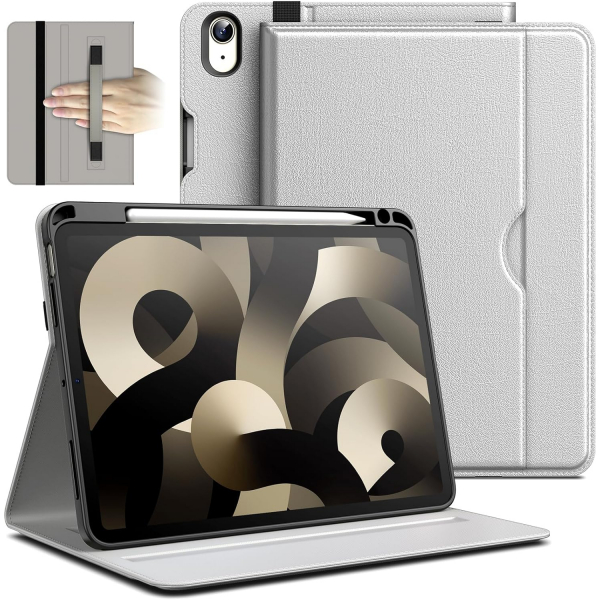 JETech Standl Folio iPad Air 6.Nesil Klf(11 in)-Silver 
