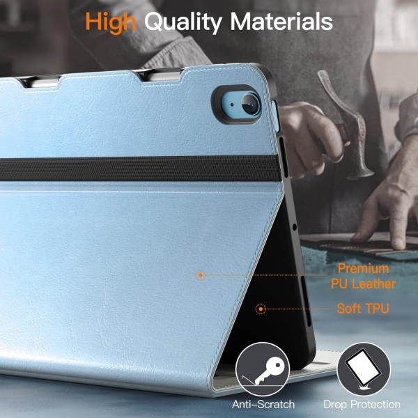 JETech Standl Folio iPad Air 6.Nesil Klf(11 in)-Sky Blue