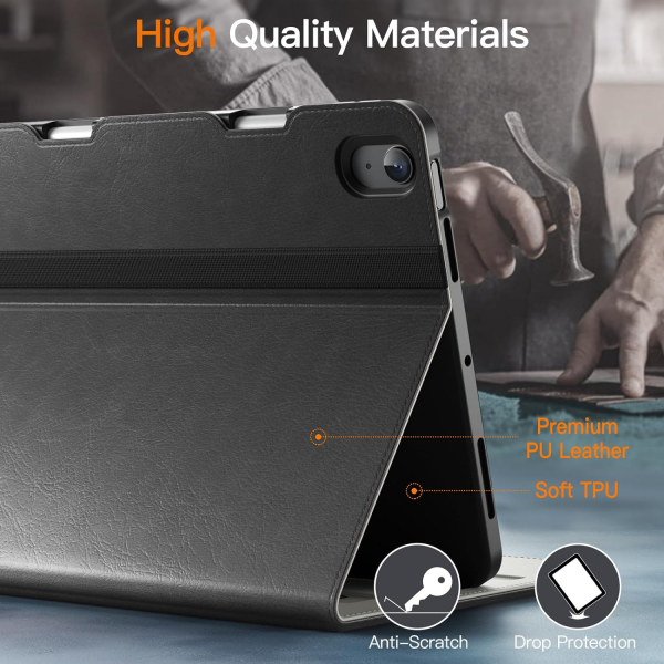 JETech Standl Folio iPad Air 6.Nesil Klf(11 in)-Space Gray