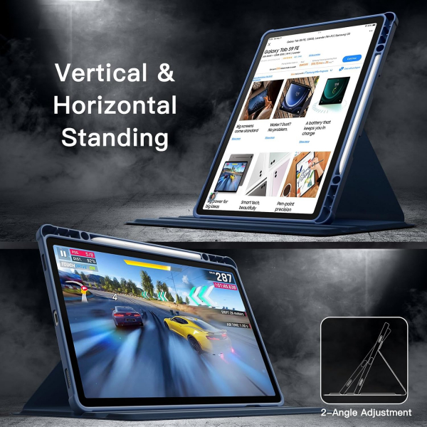 JETech Galaxy Tab S10 FE Rotating Klf-Navy