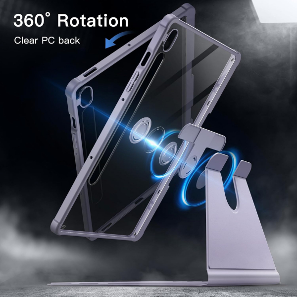 JETech Galaxy Tab S10 FE Rotating Klf-Lavender