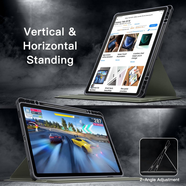 JETech Galaxy Tab S10 FE Rotating Klf-Gray