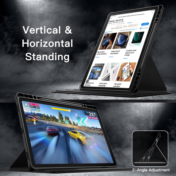 JETech Galaxy Tab S10 FE Rotating Klf-Black