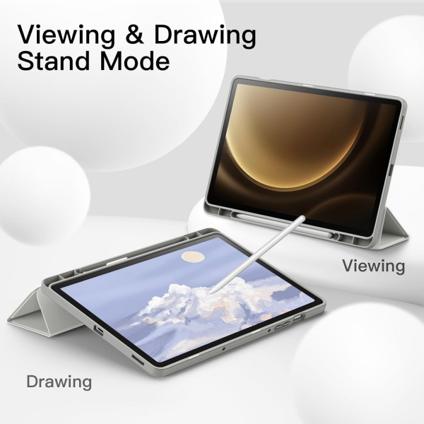 JETech Galaxy Tab S10 FE Standl Klf-Silver 