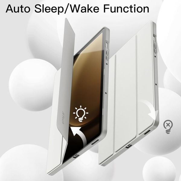 JETech Galaxy Tab S10 FE Standl Klf-Silver 