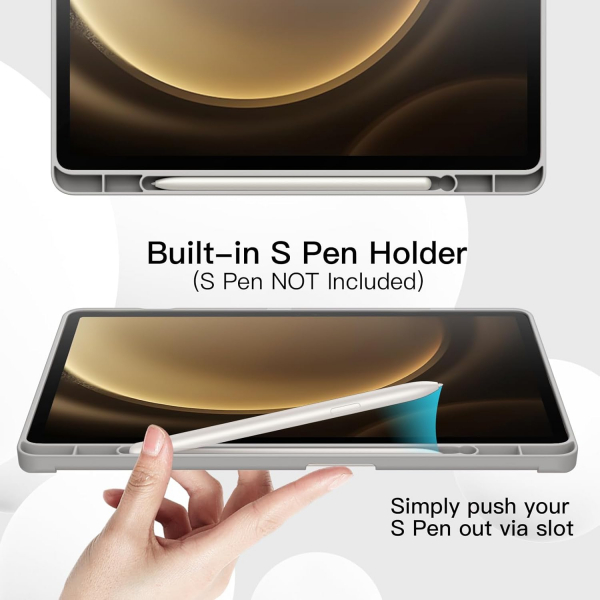 JETech Galaxy Tab S10 FE Standl Klf-Silver 