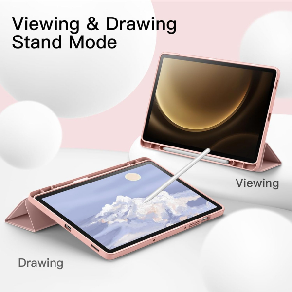 JETech Galaxy Tab S10 FE Standl Klf-Rose Gold