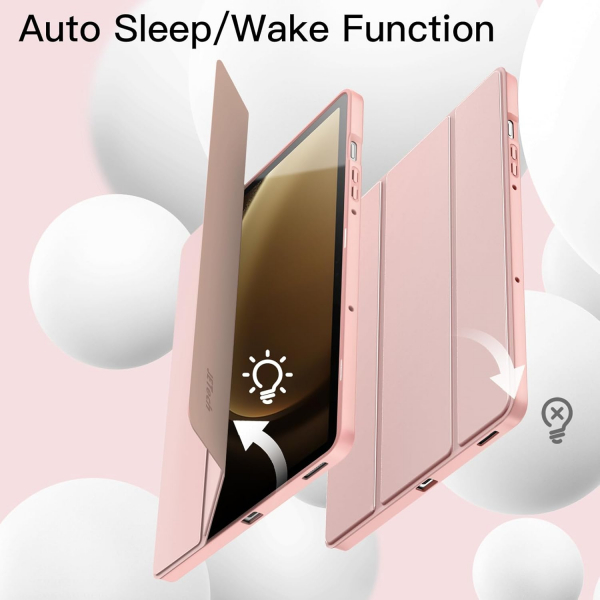 JETech Galaxy Tab S10 FE Standl Klf-Rose Gold