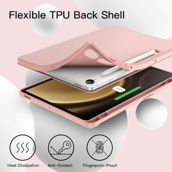 JETech Galaxy Tab S10 FE Standl Klf-Rose Gold
