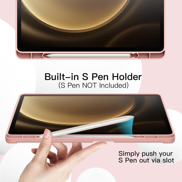 JETech Galaxy Tab S10 FE Standl Klf-Rose Gold