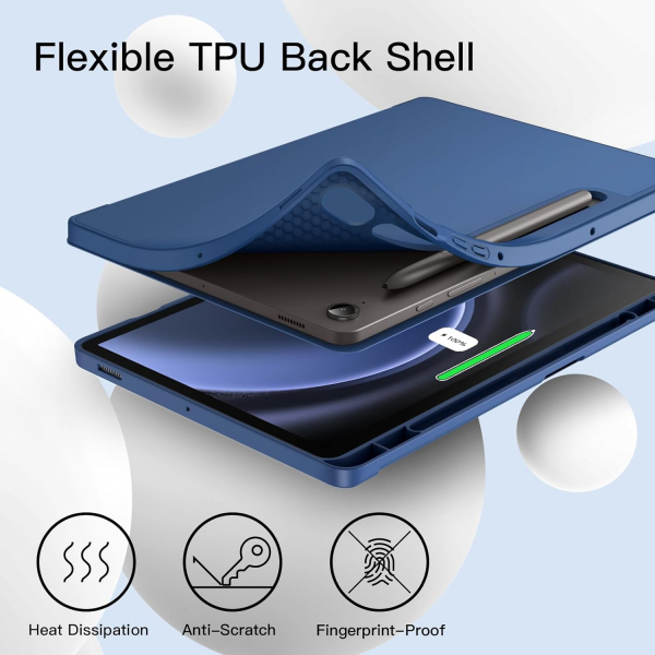 JETech Galaxy Tab S10 FE Standl Klf-Navy 