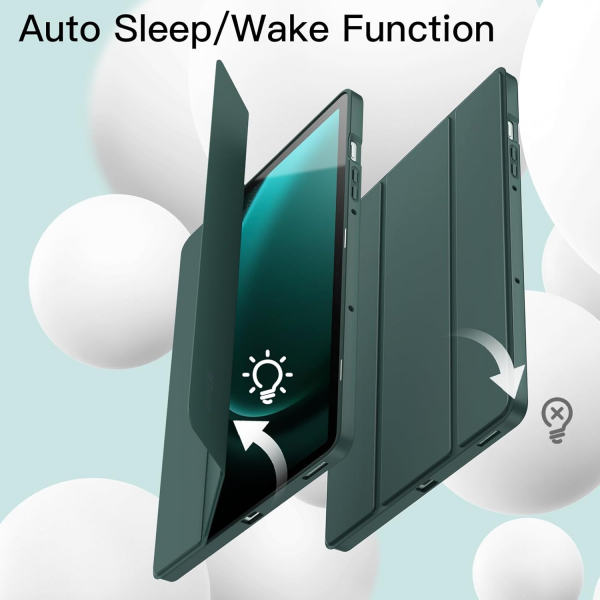 JETech Galaxy Tab S10 FE Standl Klf-Midnight Green