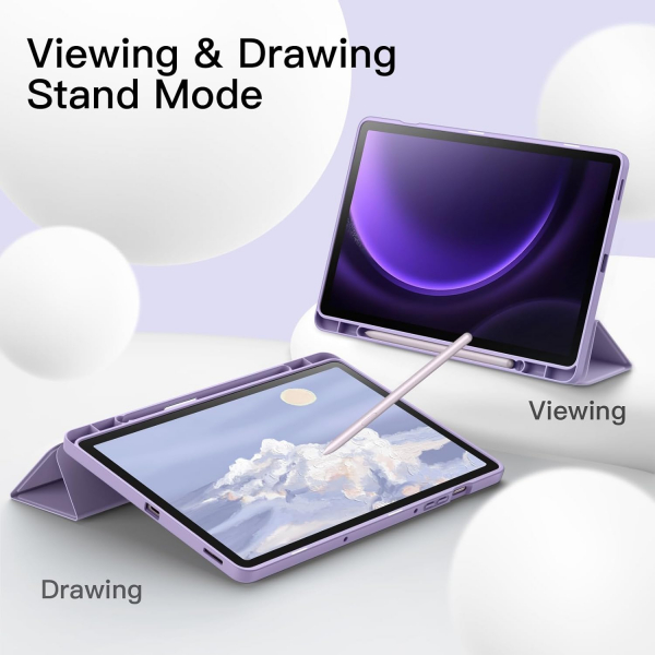 JETech Galaxy Tab S10 FE Standl Klf-Light Purple 