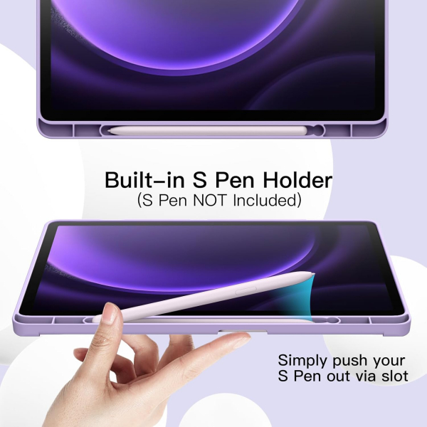 JETech Galaxy Tab S10 FE Standl Klf-Light Purple 