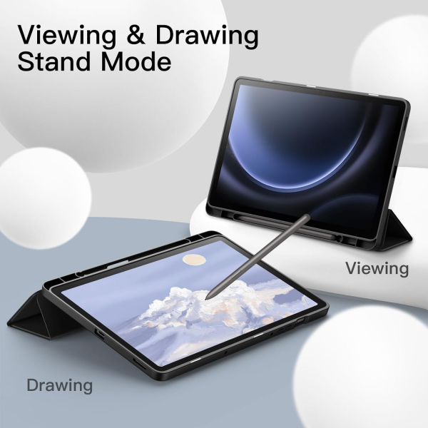JETech Galaxy Tab S10 FE Standl Klf-Black