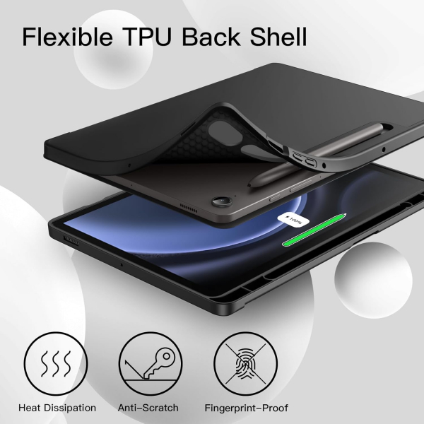 JETech Galaxy Tab S10 FE Standl Klf-Black
