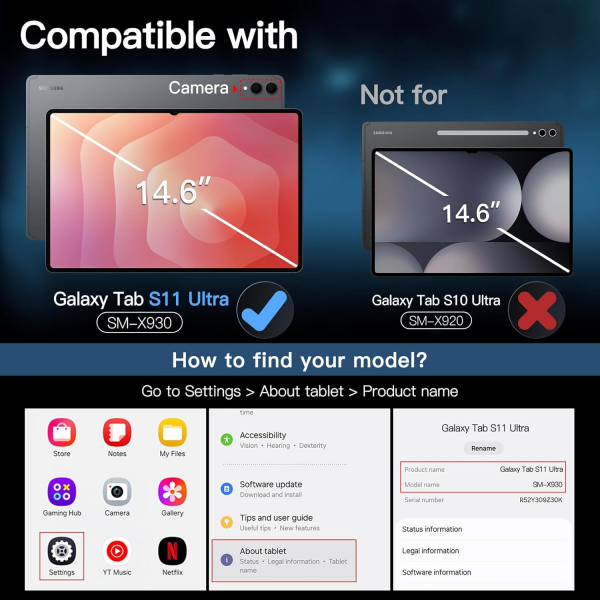 JETech Galaxy Tab S11 Ultra Ekran Koruyucu (2 Adet)