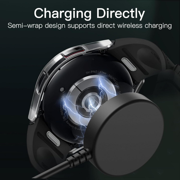 JETech Galaxy Watch 6 Classic 47mm Bumper Klf-Black Clear Silver Rose Gold