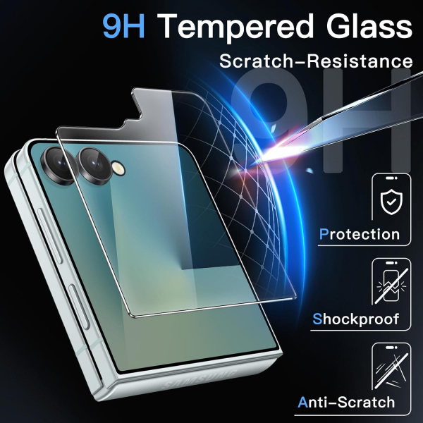 JETech Galaxy Z Flip 7 Cam Ekran Koruyucu (3 Adet)