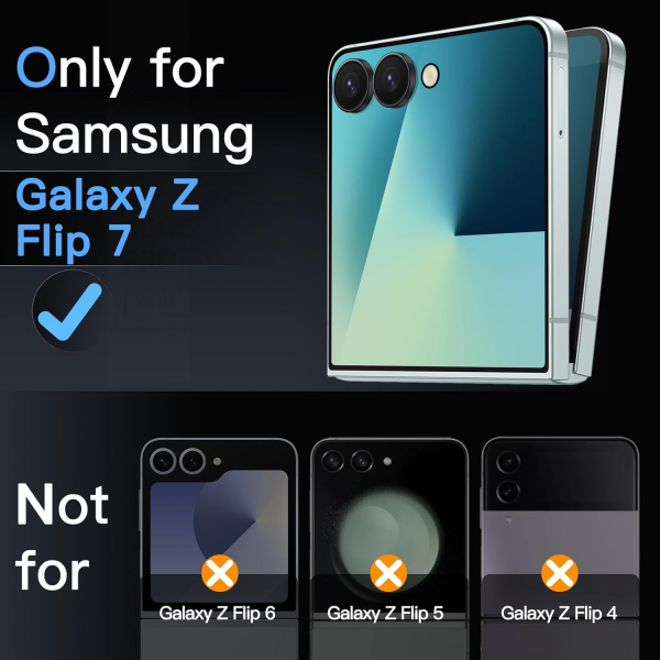 JETech Galaxy Z Flip 7 Ekran Koruyucu (3 Adet)