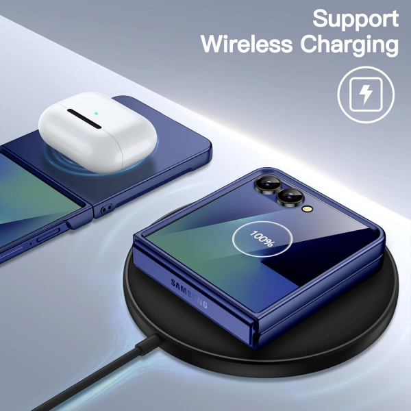 JETech Galaxy Z Flip 7 Uyumlu Klf-Blue
