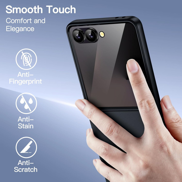 JETech Galaxy Z Flip 7 Uyumlu Klf-Black