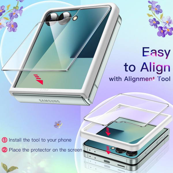 JETech Galaxy Z Flip 7 3 1 Arada Klf-Clear