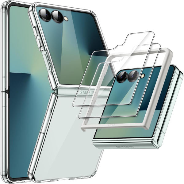 JETech Galaxy Z Flip 7 3 1 Arada Klf-Clear