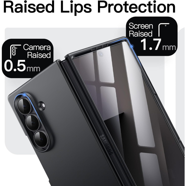 JETech Galaxy Z Fold 7 nce Klf-Black