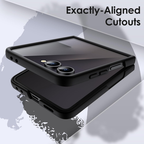 JETech Galaxy Z Flip 7 Uyumlu Klf-Black
