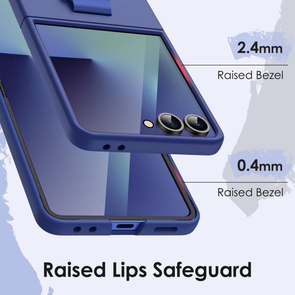 JETech Galaxy Z Flip 7 Uyumlu Klf-Blue