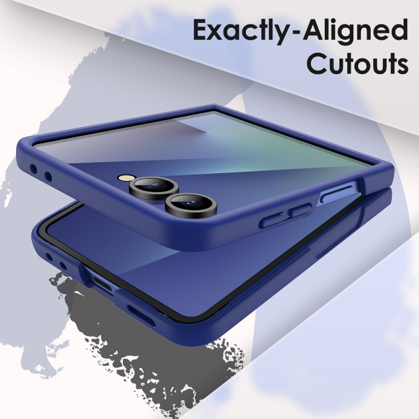 JETech Galaxy Z Flip 7 Uyumlu Klf-Blue