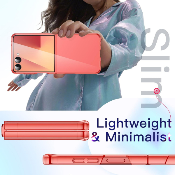 JETech Galaxy Z Flip 7 Kristal Klf-Coralred